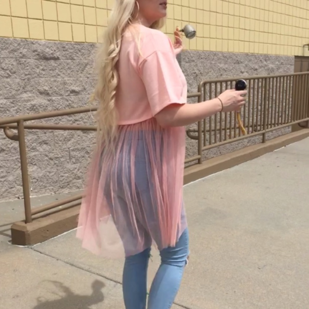 Baby Pink Ballerina Crop Top